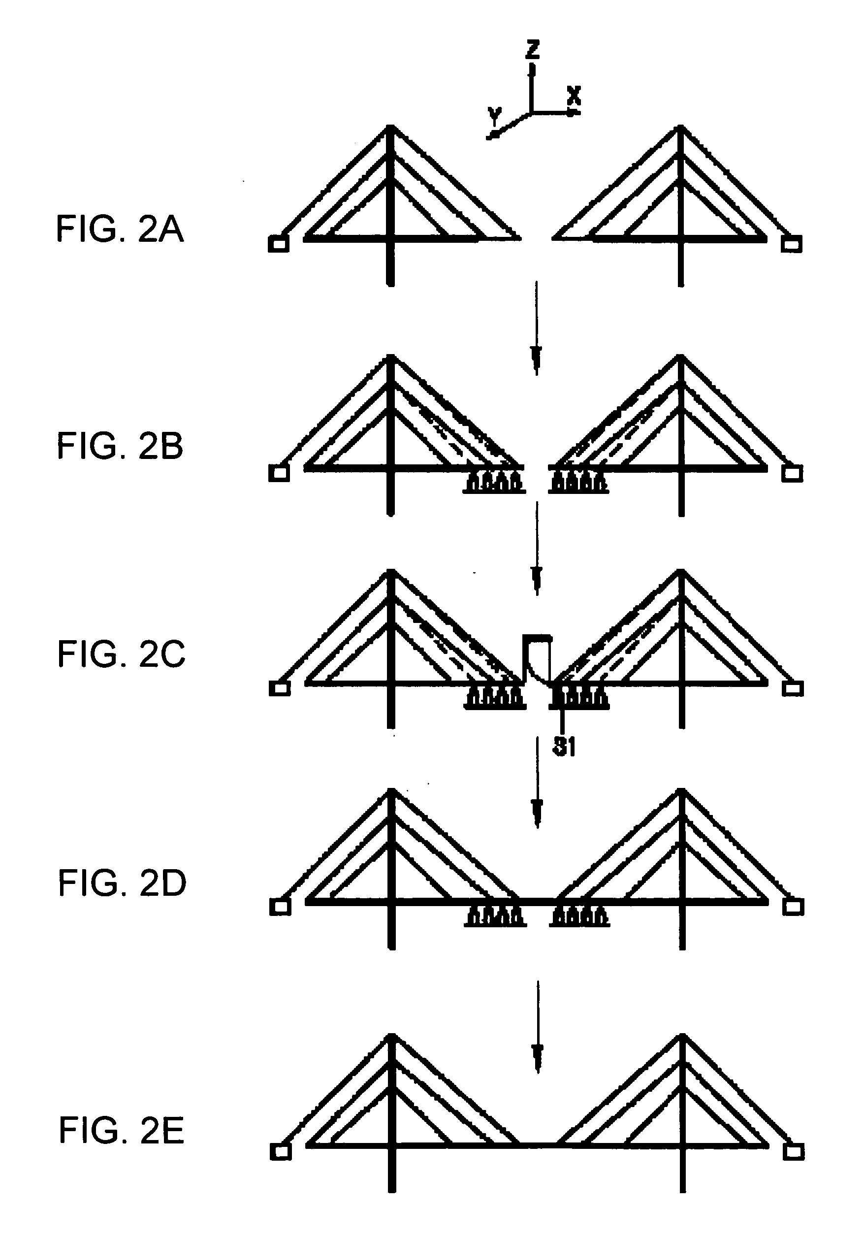 Method of constructing partially earth-anchored cable-stayed bridge using thermal prestressing technique