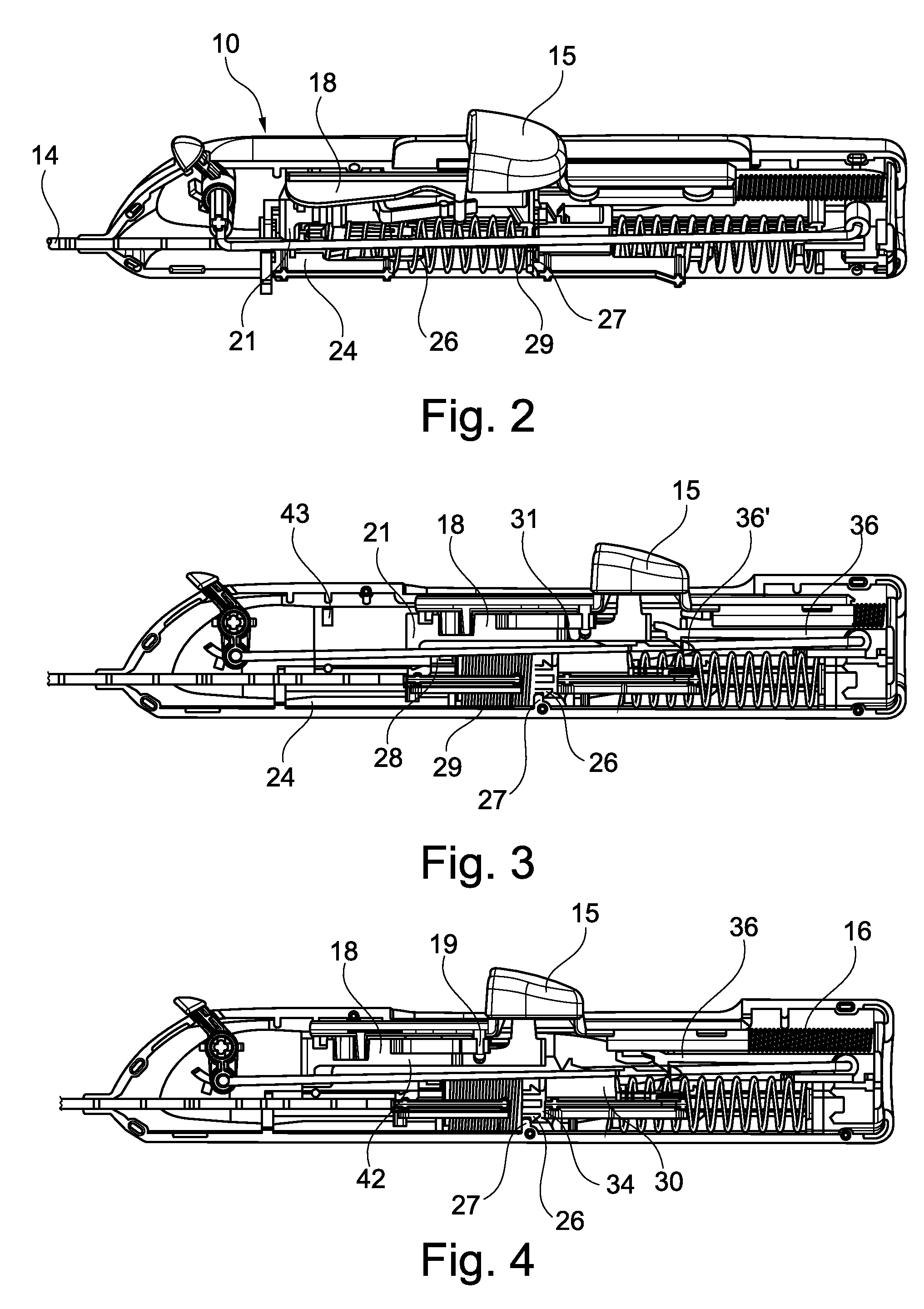 Device for taking at least one sample of tissue