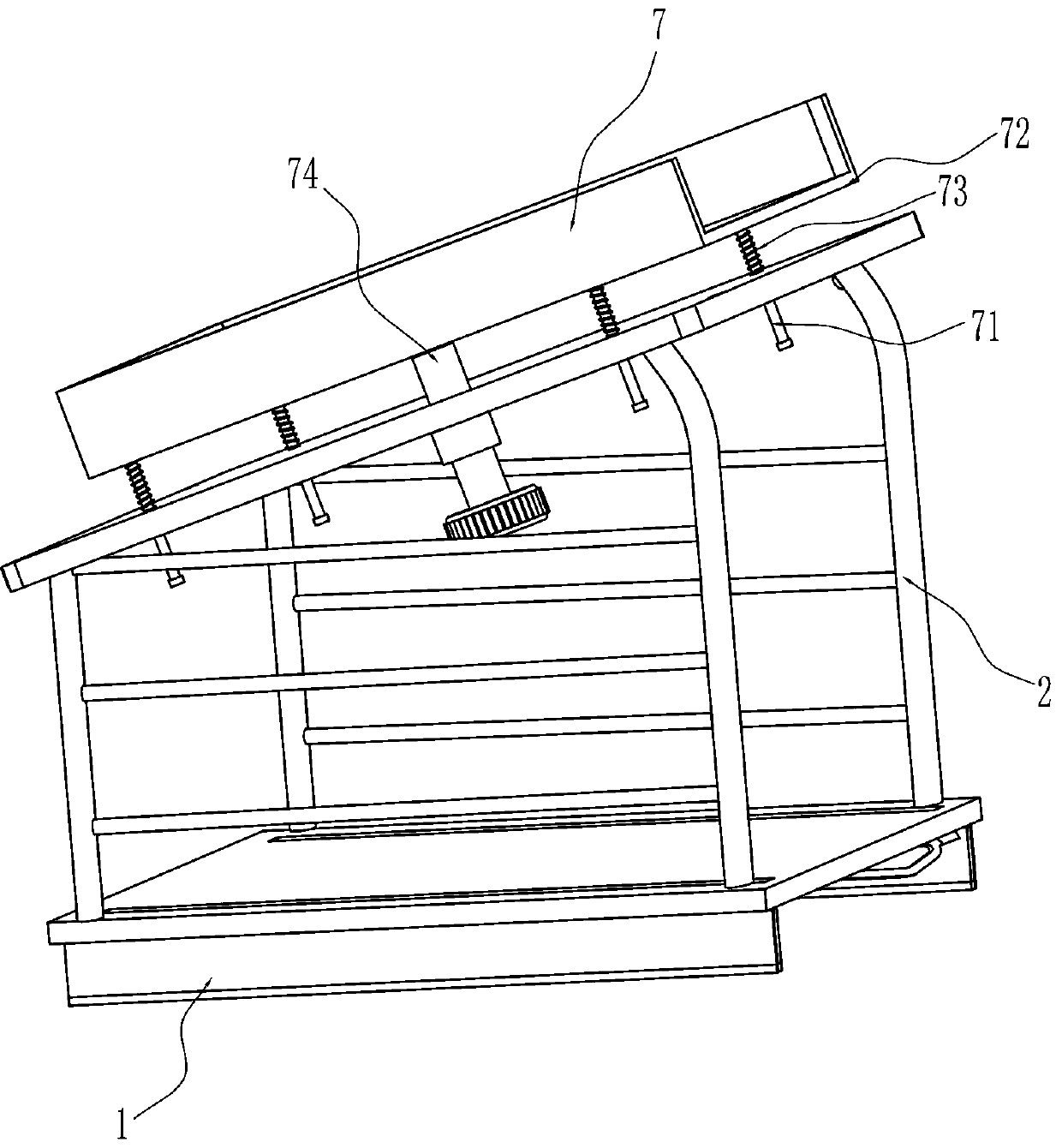 Floating dish tobacco seedling trimming device