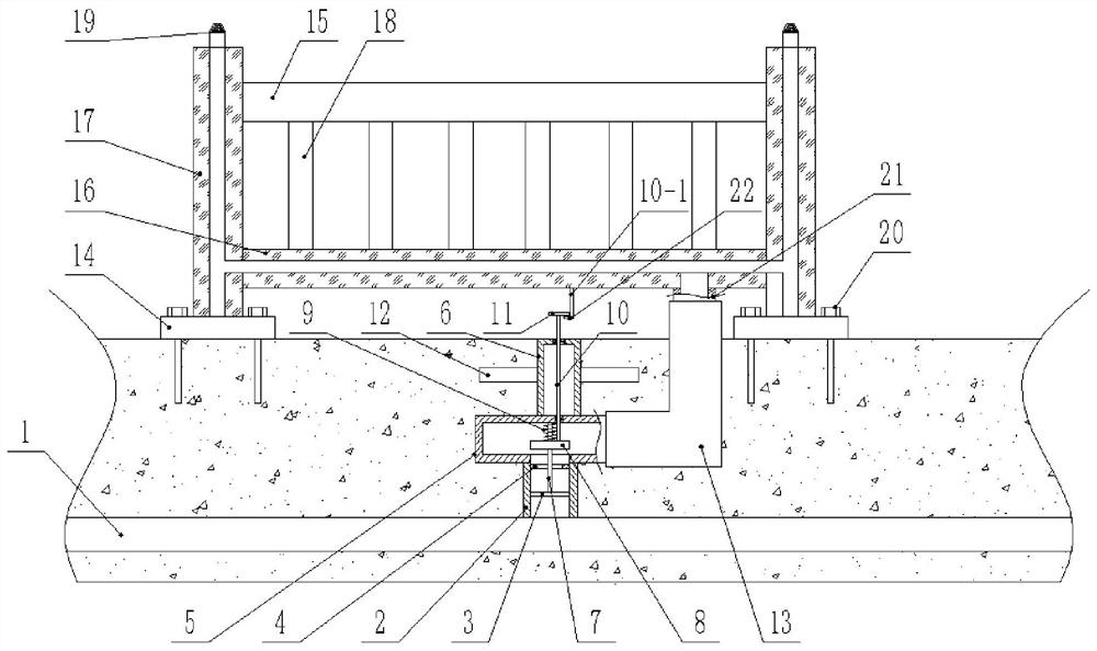 A guardrail for spraying and dust suppression in civil engineering construction