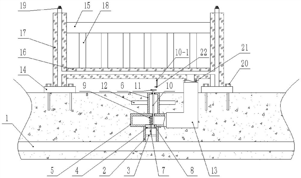 A guardrail for spraying and dust suppression in civil engineering construction