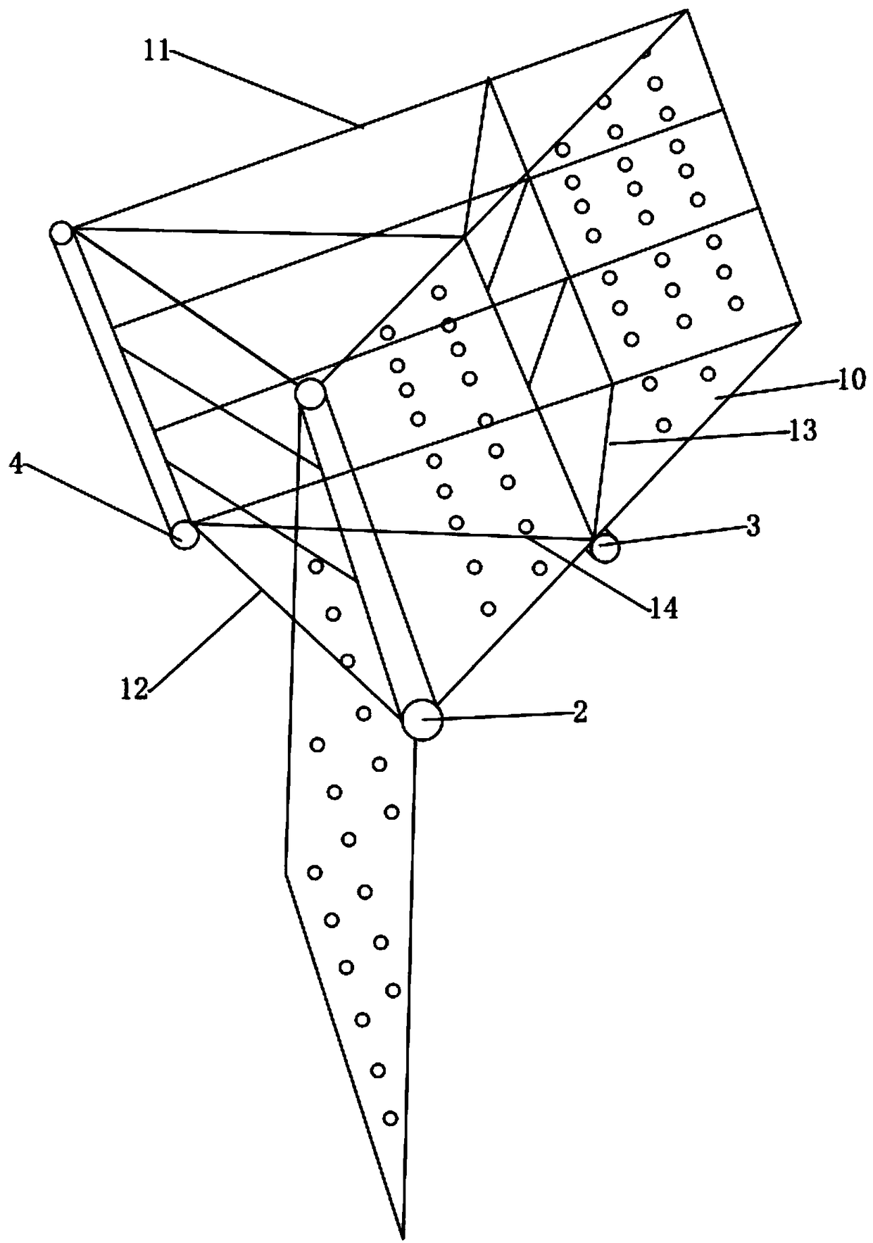 Diving wave preventing device of tension leg anchoring system and breakwater