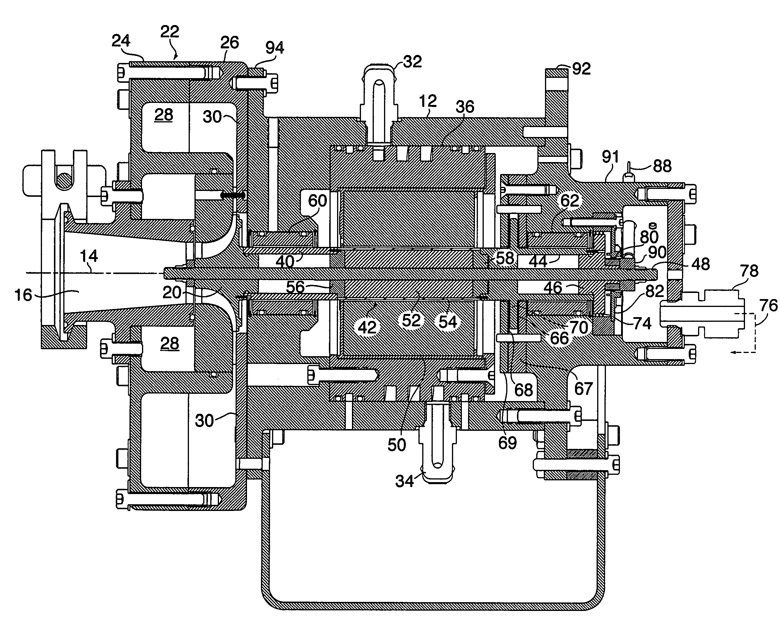 Motor driven centrifugal compressor/blower