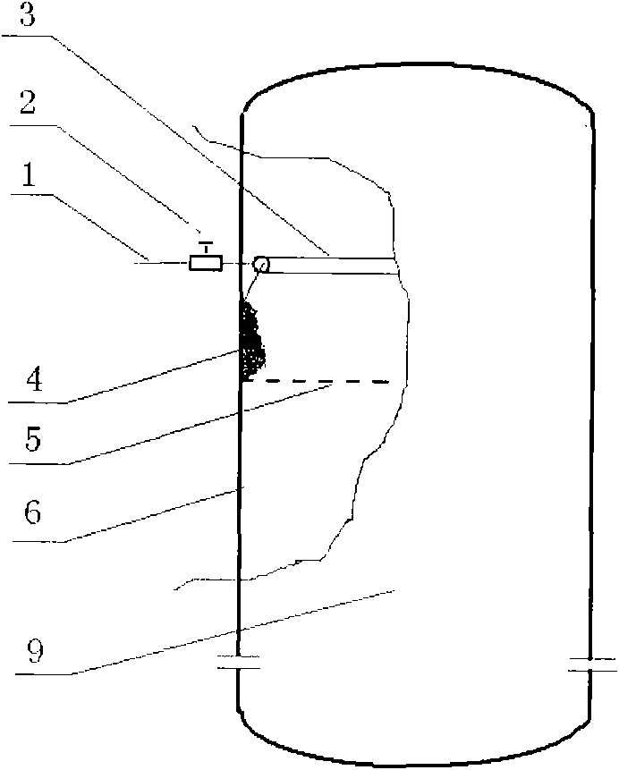 Method and device for preventing thallus in fermentation tank from adhering