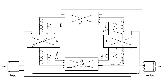 Buffer device and buffer method for feeding back shared light based on FDL (fiber delay line) loop