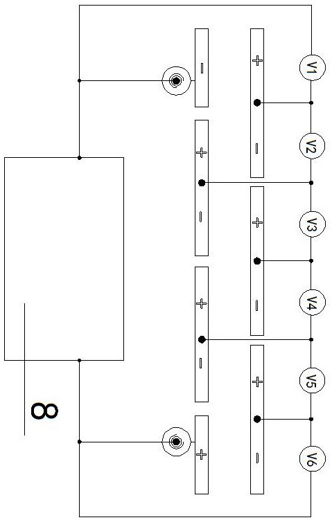 A power battery fault cell screening structure and method