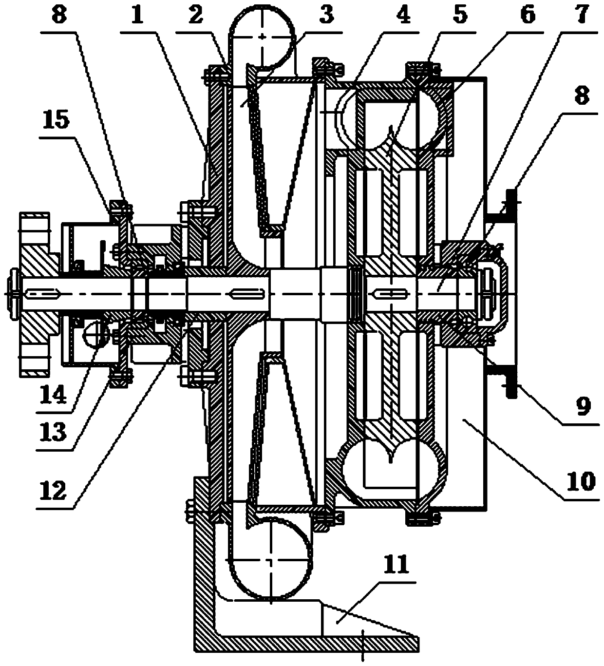 A small high pressure centrifugal blower