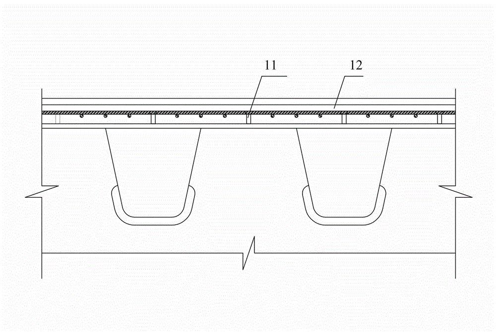 Steel-ultra-high performance concrete combined bridge deck structure with shearing resisting structure and construction method thereof