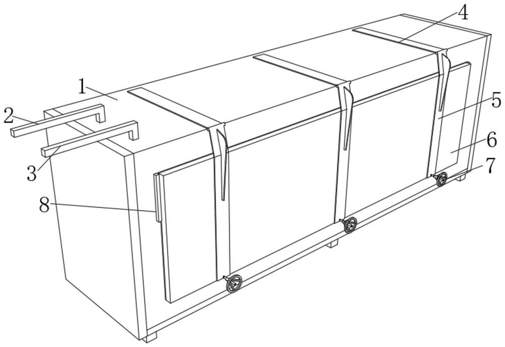 Box-type low-temperature instant freezing equipment and working method thereof