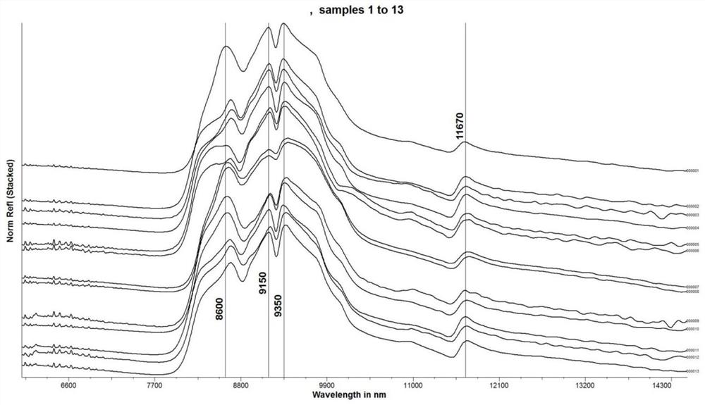 Method for identifying spodumene-containing pegmatite through thermal infrared spectrum and application of thermal infrared spectrum