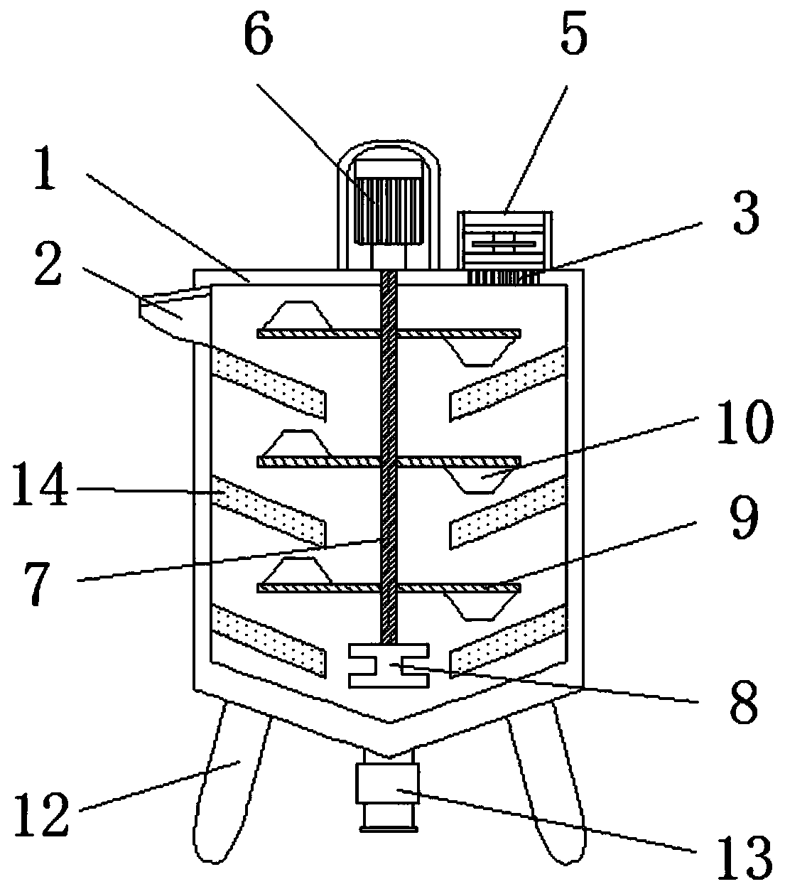 Agricultural feed storage device with moisture-proof effect