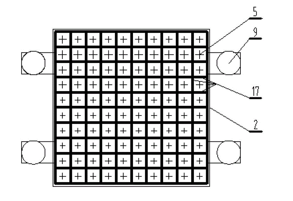 Rigid anode plate surface water film arrangement technology and device