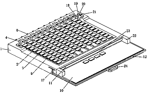 Word auxiliary memory device for foreign language teaching