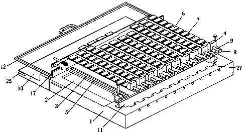 Word auxiliary memory device for foreign language teaching