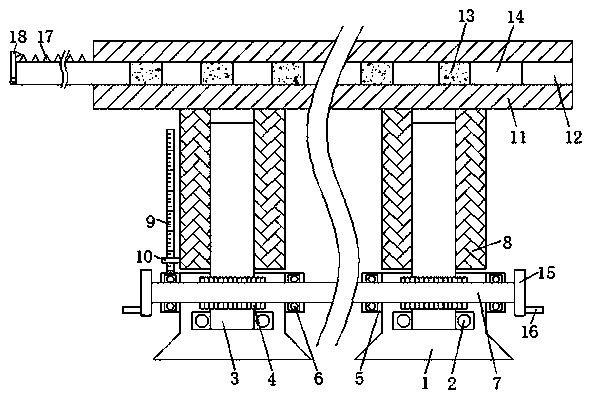 A wood conveying device for easy adjustment of cutting size