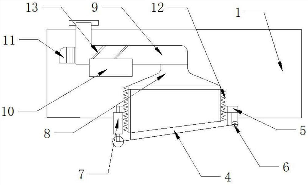 Carriage cleaning robot suction mechanism