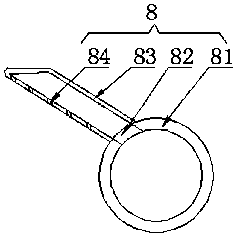 Efficient shearing device for textile fabric production and working method thereof