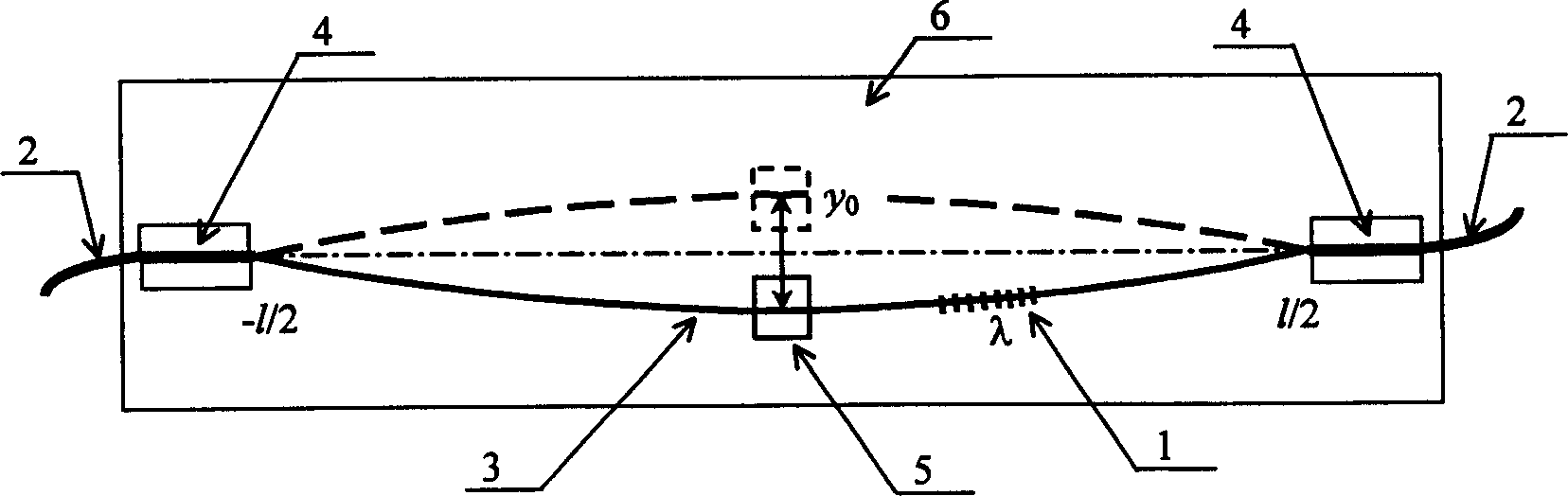 Strain tuning optical fiber grating sensing demodulator