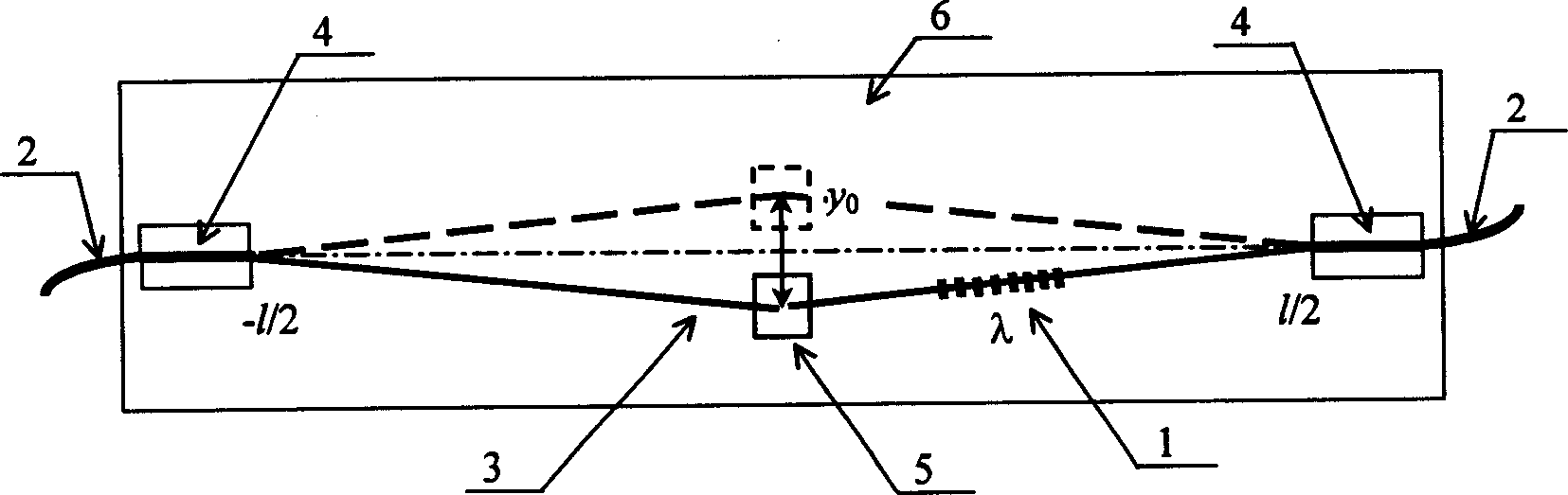 Strain tuning optical fiber grating sensing demodulator