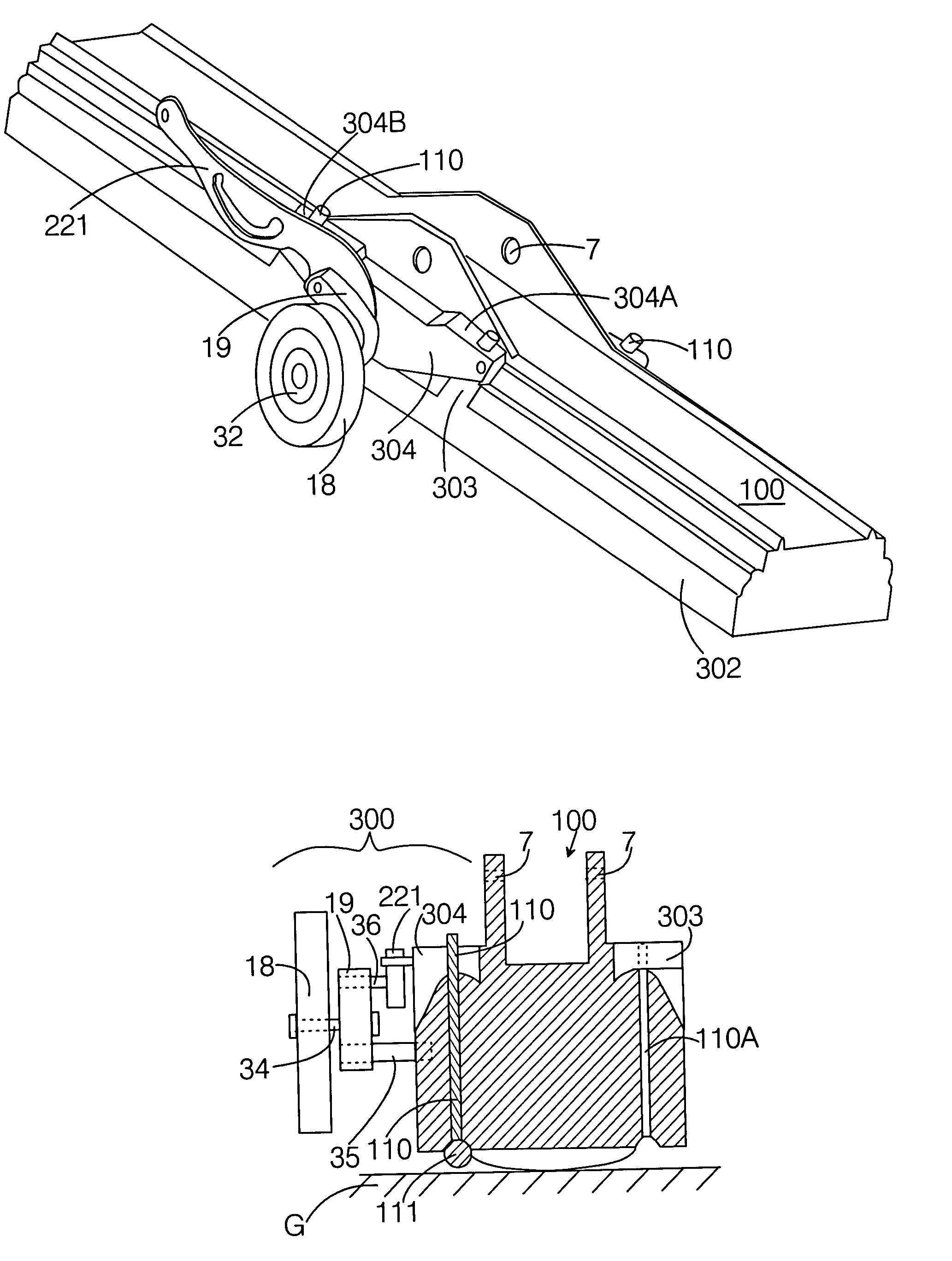 Convertible ski-supported vehicle