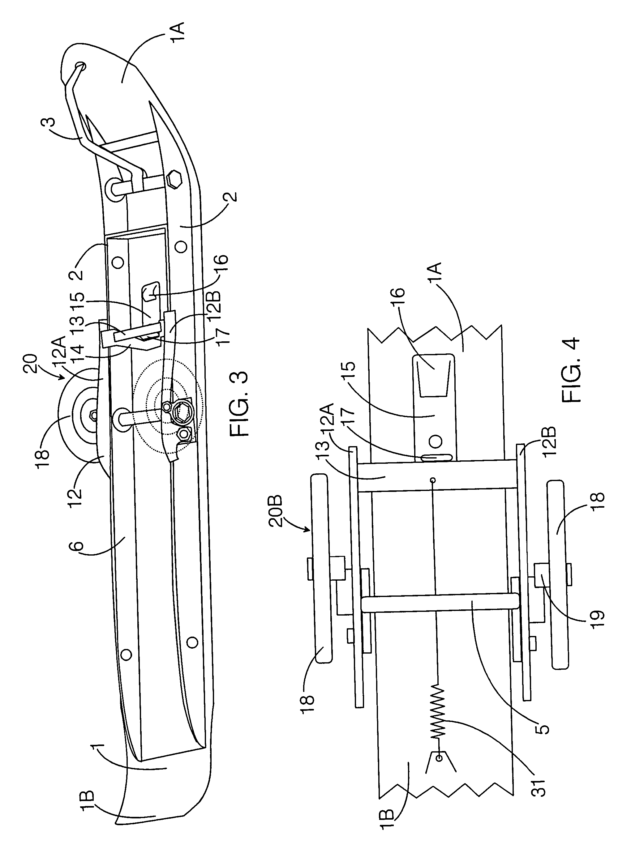 Convertible ski-supported vehicle