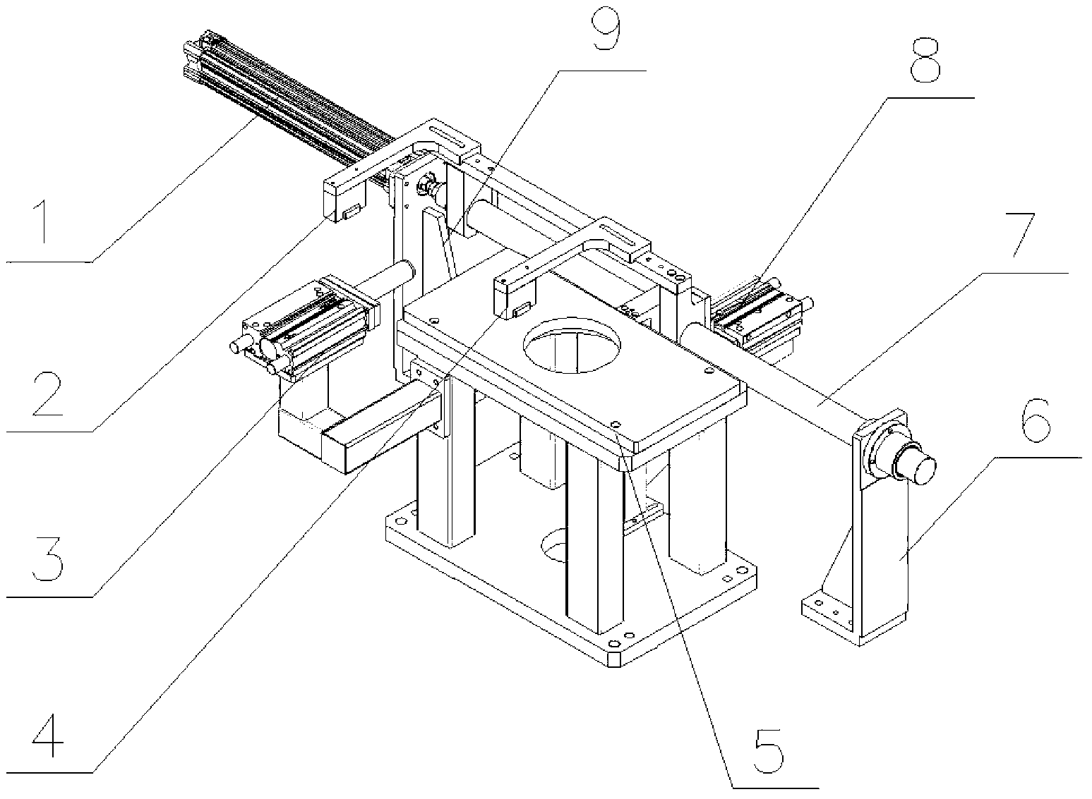 Automatic loading and unloading device of numerical control honing machine