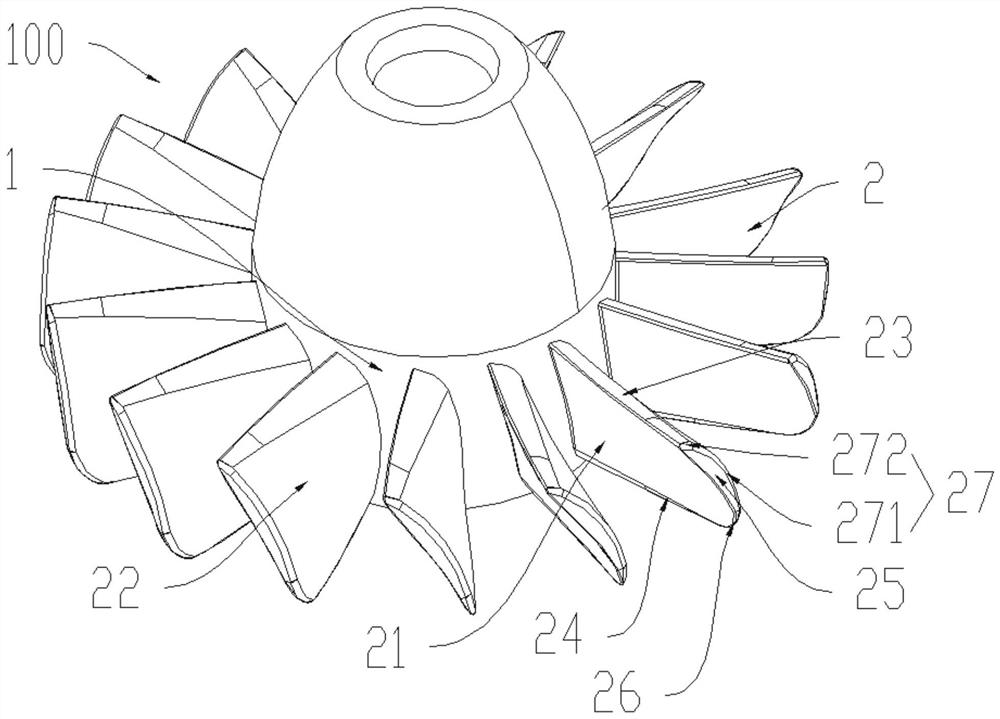 Fan blade mechanism for garden blower and garden blower