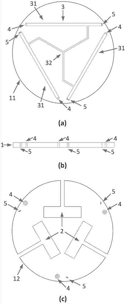 A small size and high isolation three-element multiple-input multiple-output antenna based on printed circuit board