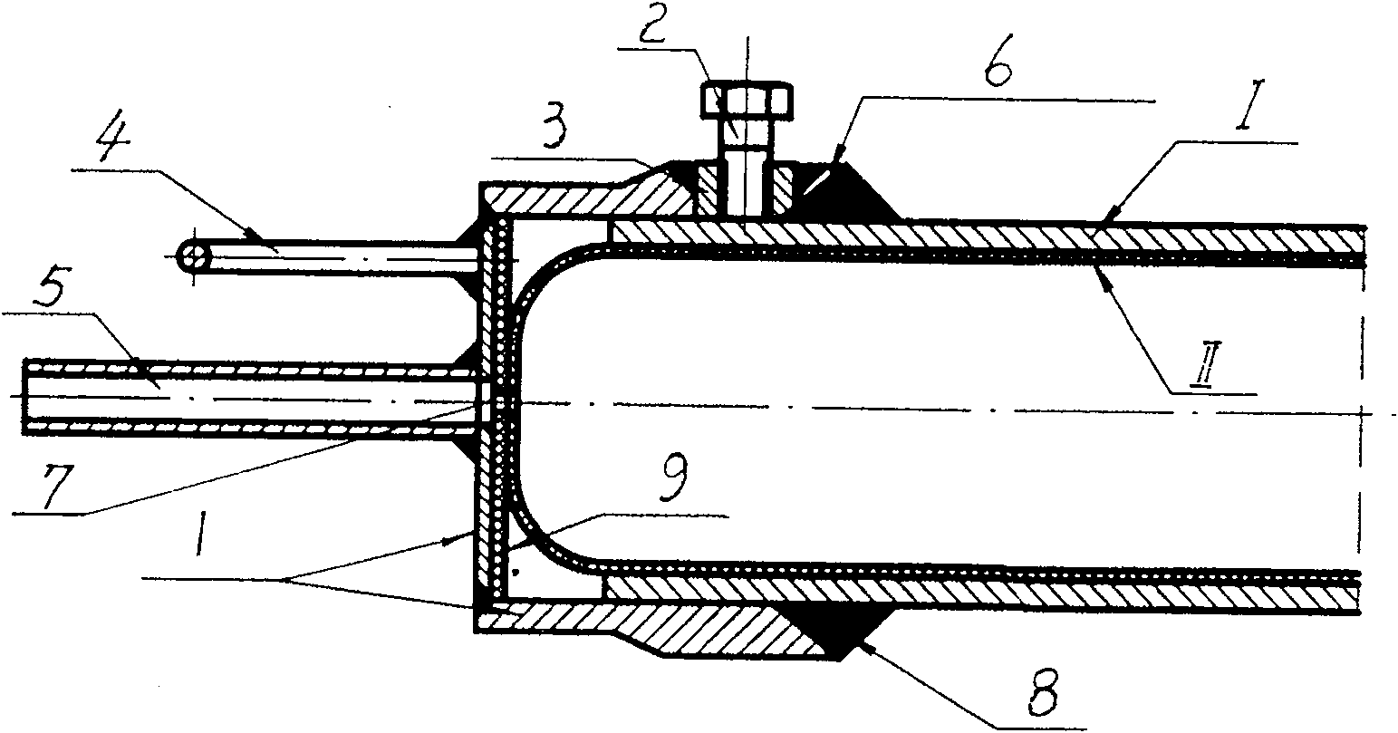 Glass products for inner lining of steel tube, and preparation method