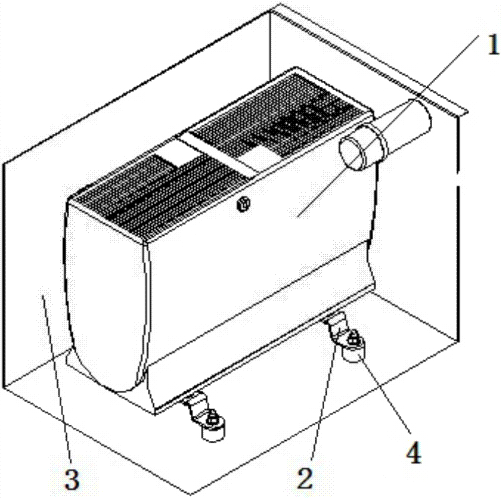 Air compressor device for reducing mechanical resonance