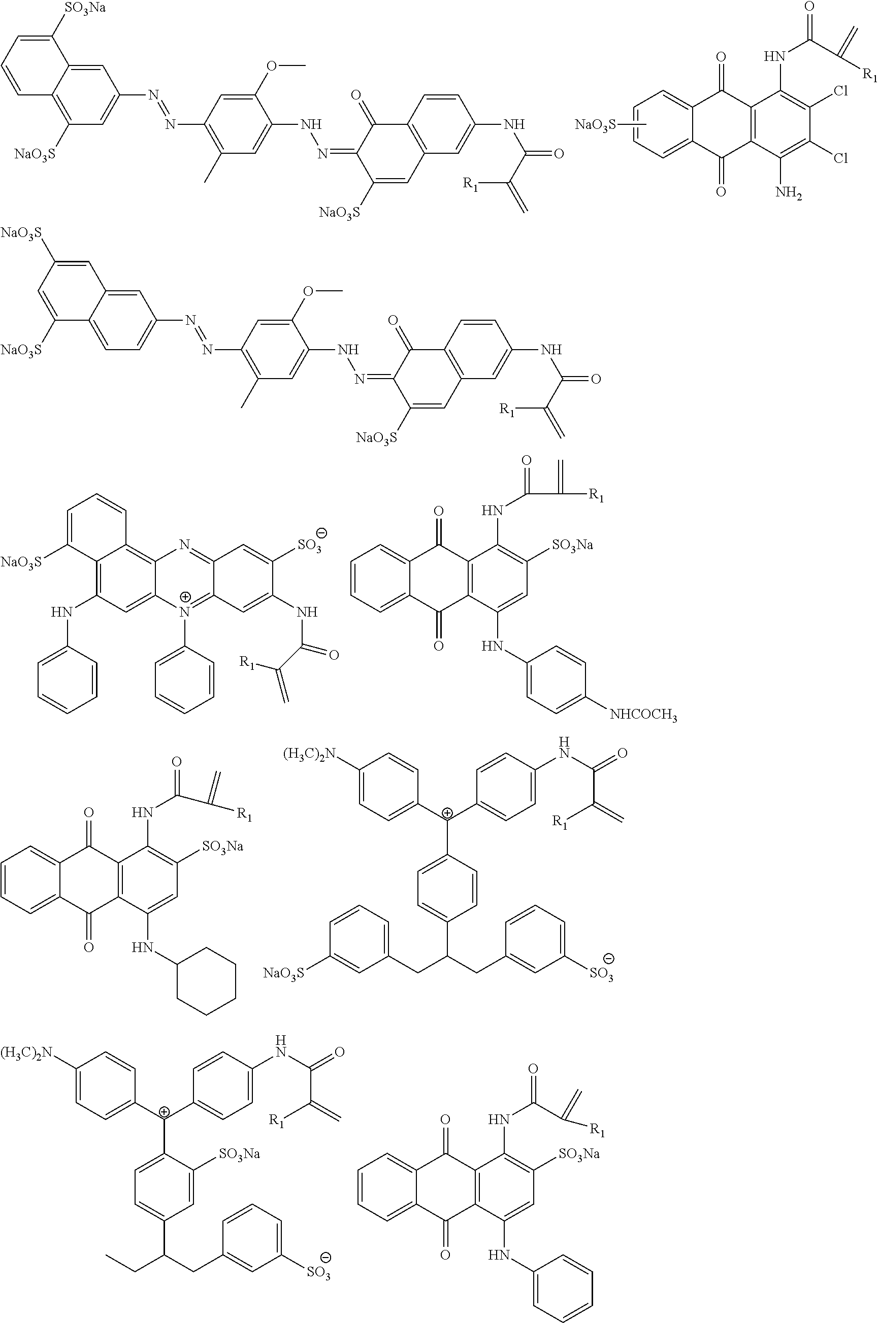 Anionic dye polymers