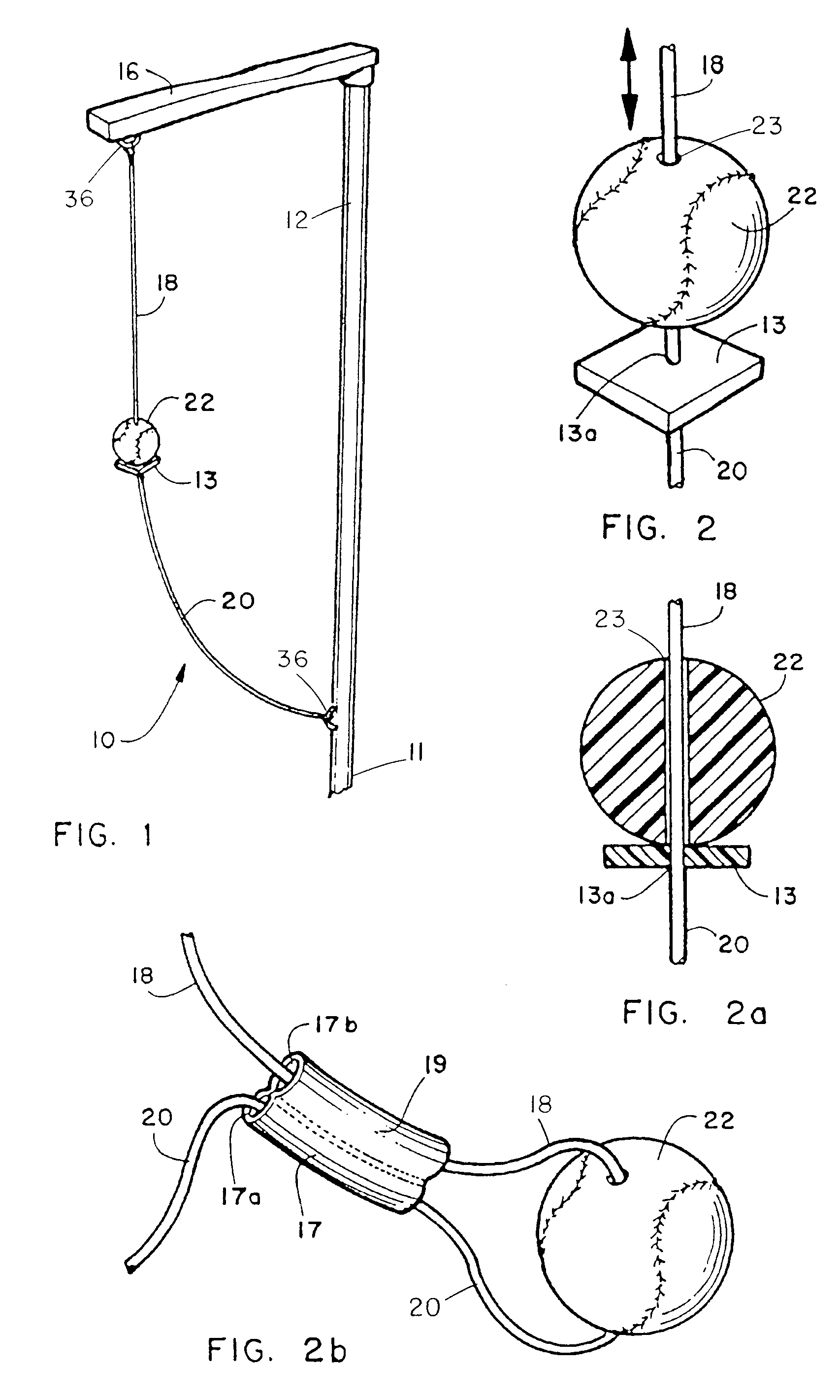 Baseball striking practice device