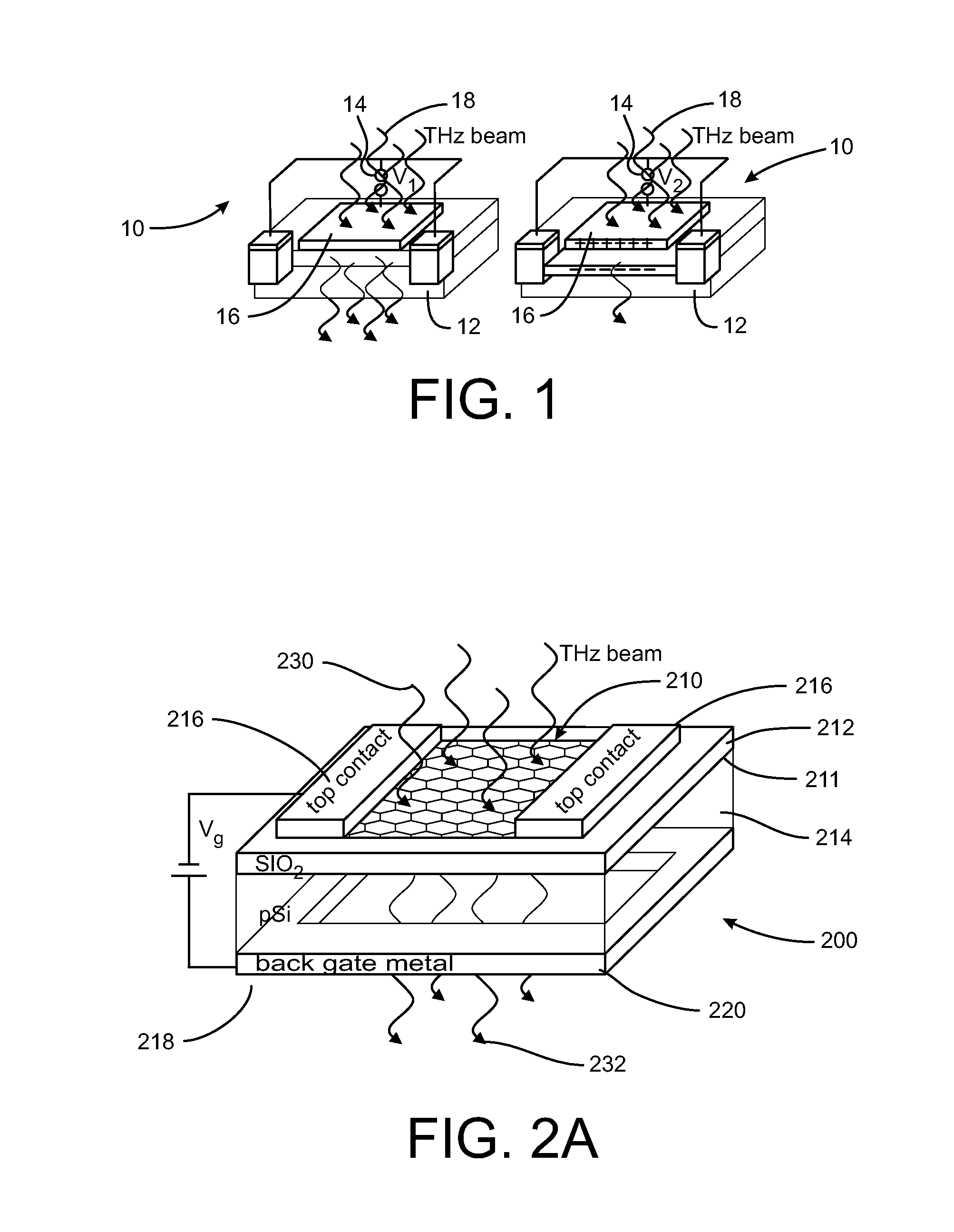 Methods and apparatus for terahertz wave amplitude modulation