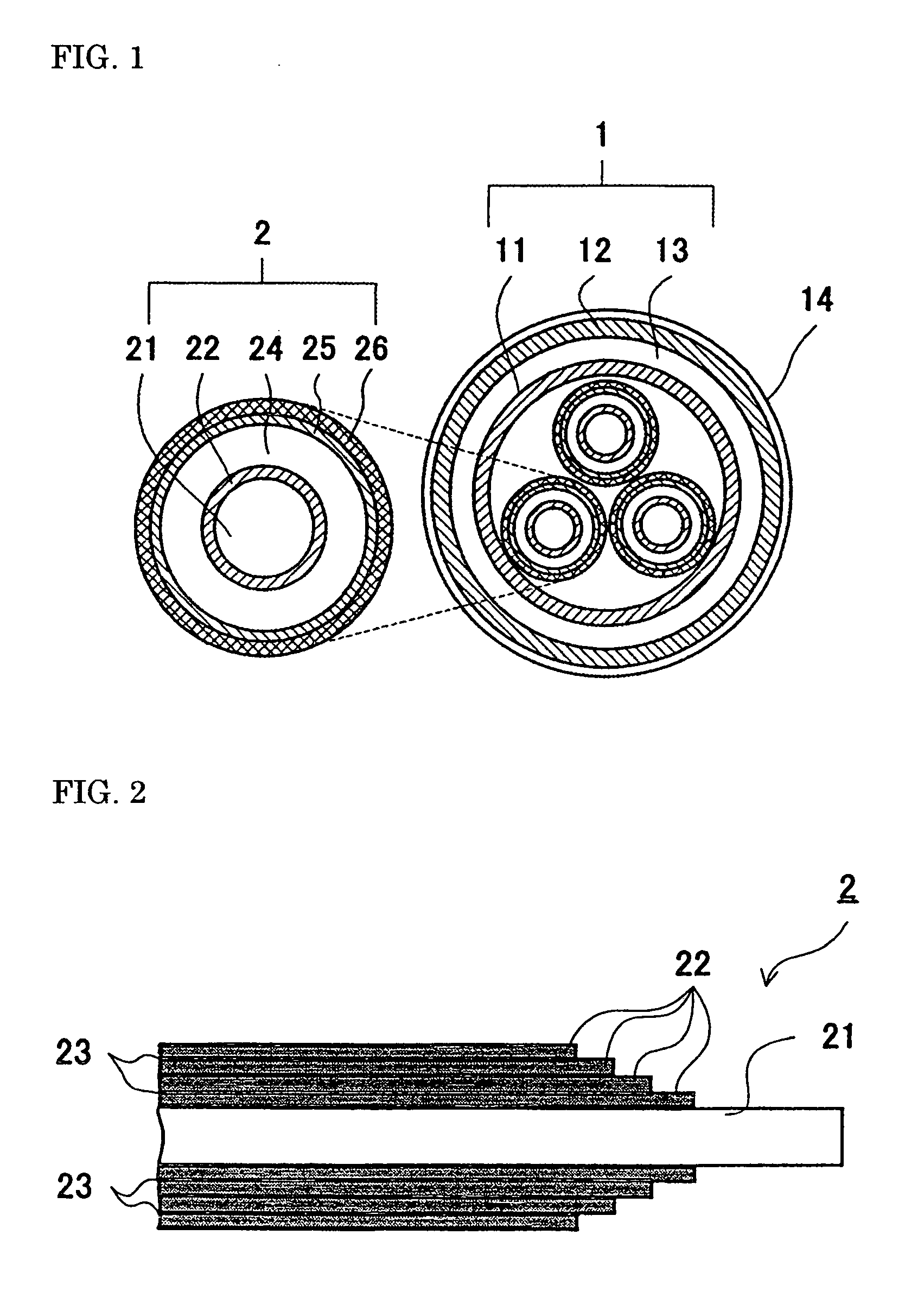 Terminal structure of direct electric current multilayer structure superconducting cable and DC superconducting cable line