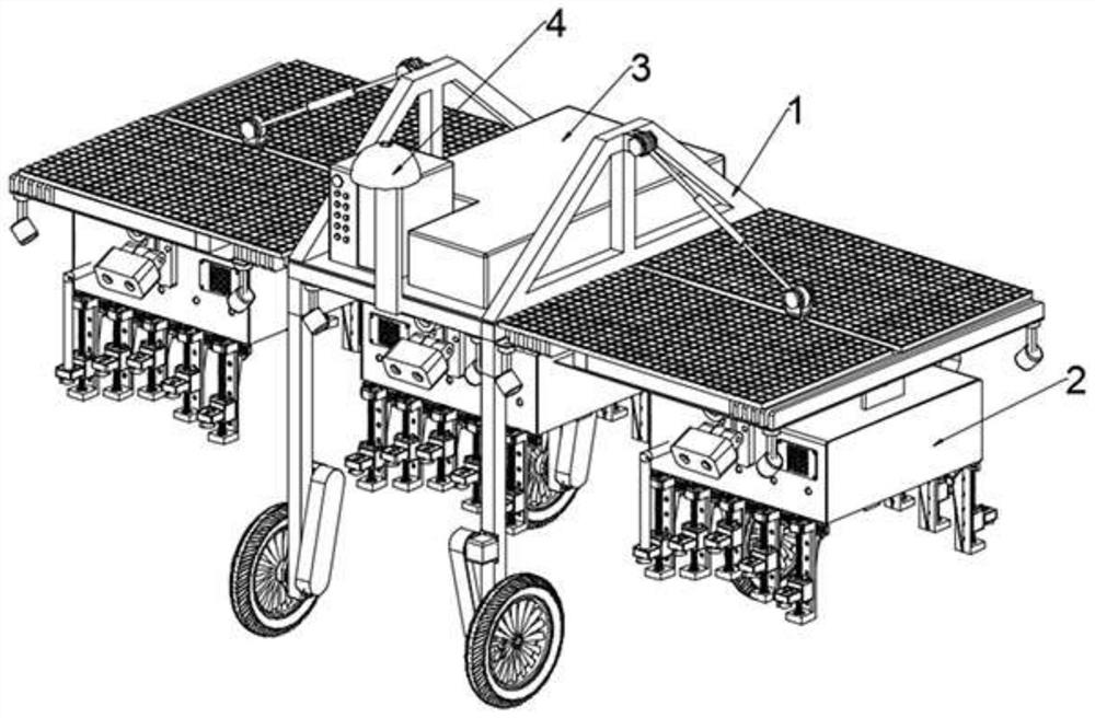 All-area multi-module intelligent safflower harvesting robot and control method thereof