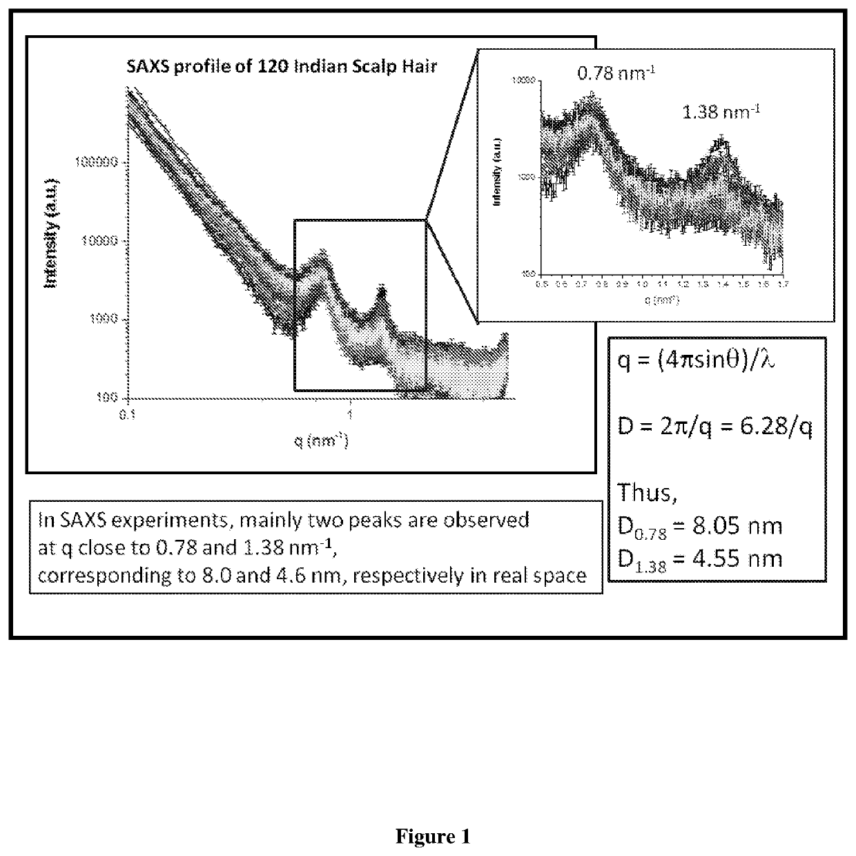 In vitro method for detecting active mycobacterium tuberculosis using hair small angle x-ray scattering profile