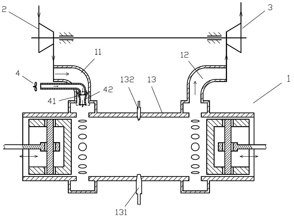 Fan two-stroke engine