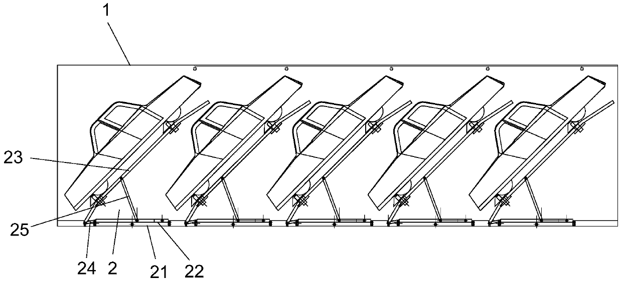 Container type vehicle storage cabin