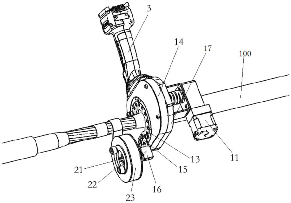 Handheld belt winding machine