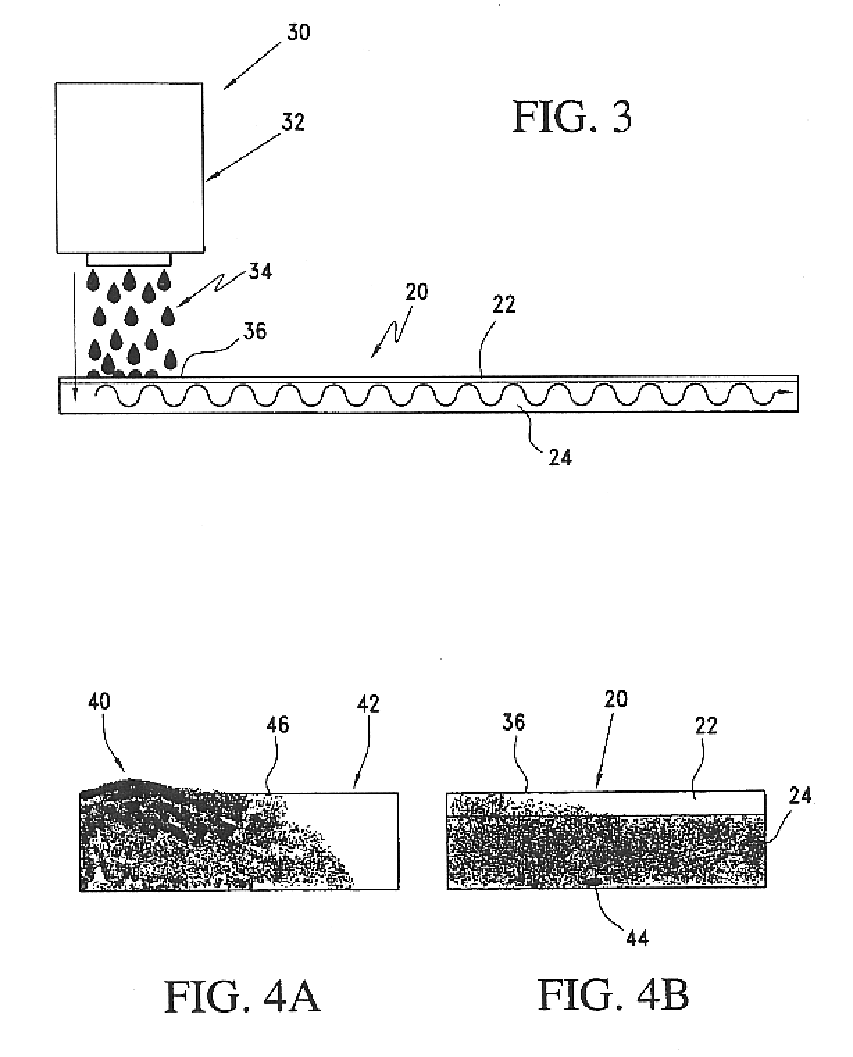 Composite non-woven ink absorber