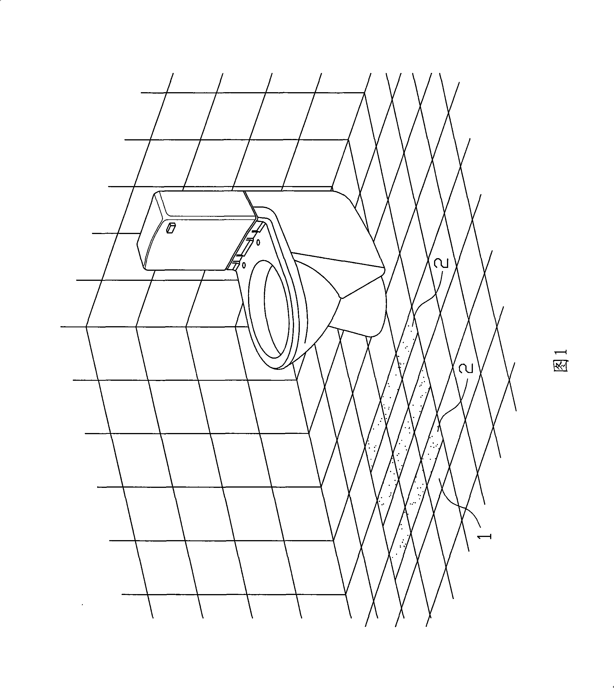Anti-slip material coating on easily wettable and sliding floor and method of use thereof
