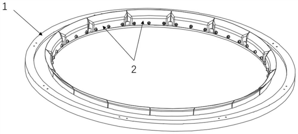 Composite material conical section shell forming mold and method