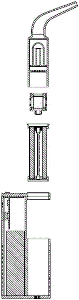 Airflow heating type electronic cigarette