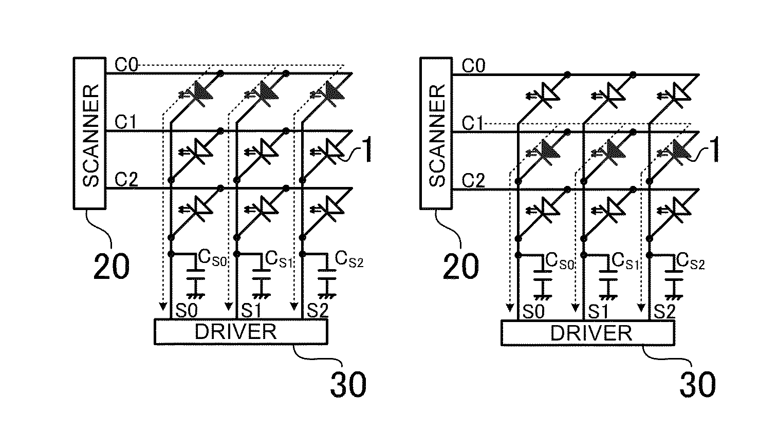 Display apparatus light emission control method and display unit