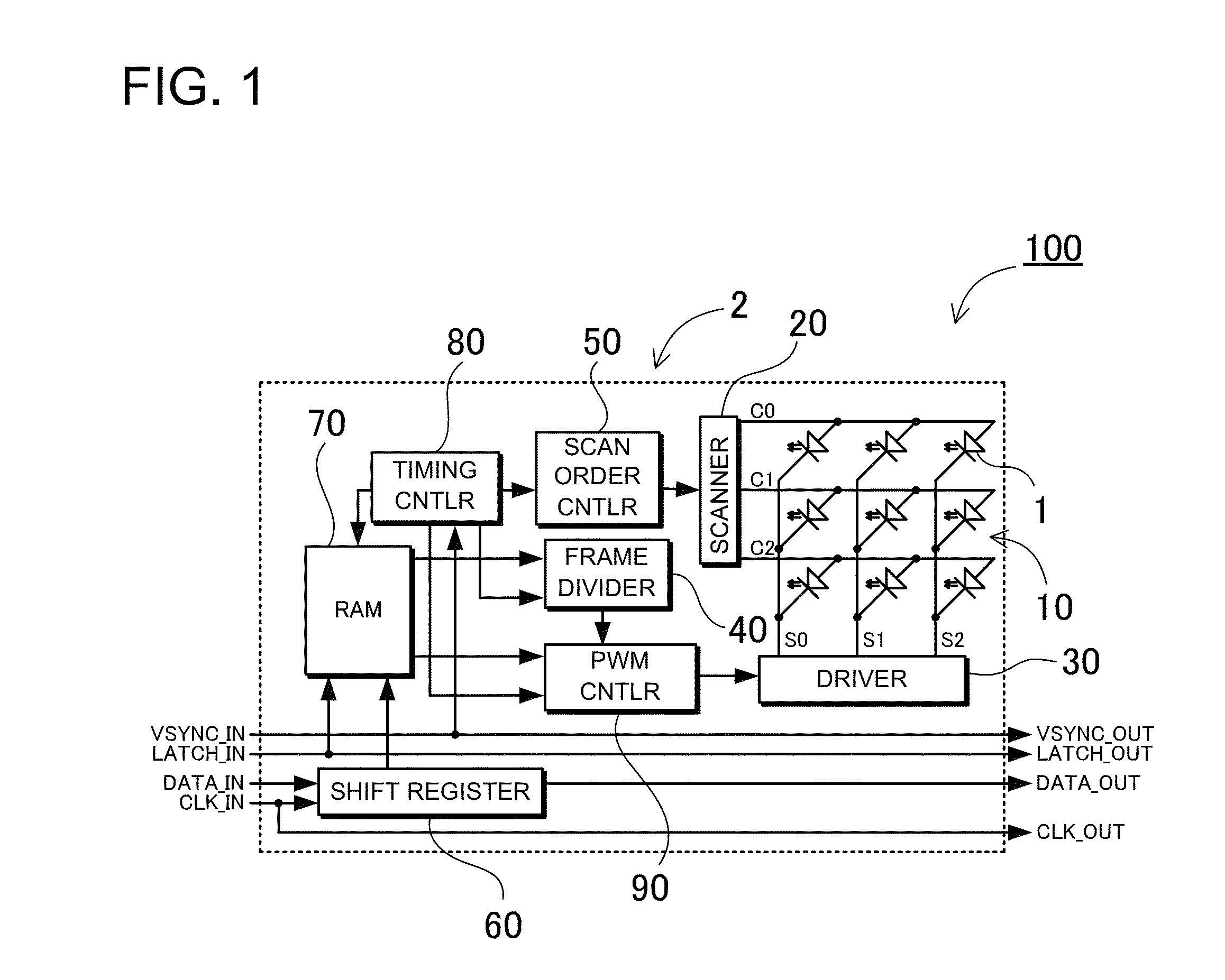 Display apparatus light emission control method and display unit