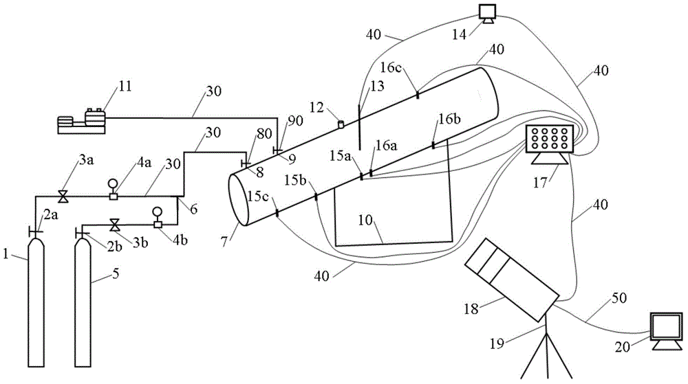 Gas explosion simulation test system and method