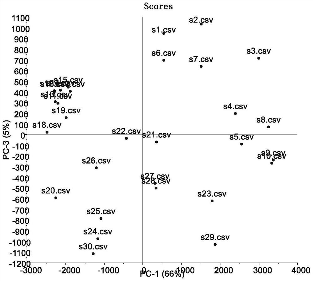 Method for identifying production place of turmeric essential oil based on Raman spectrum technology