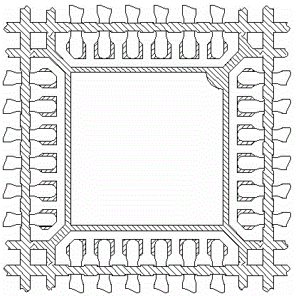 Quad flat no-lead package lead frame structure and package structure