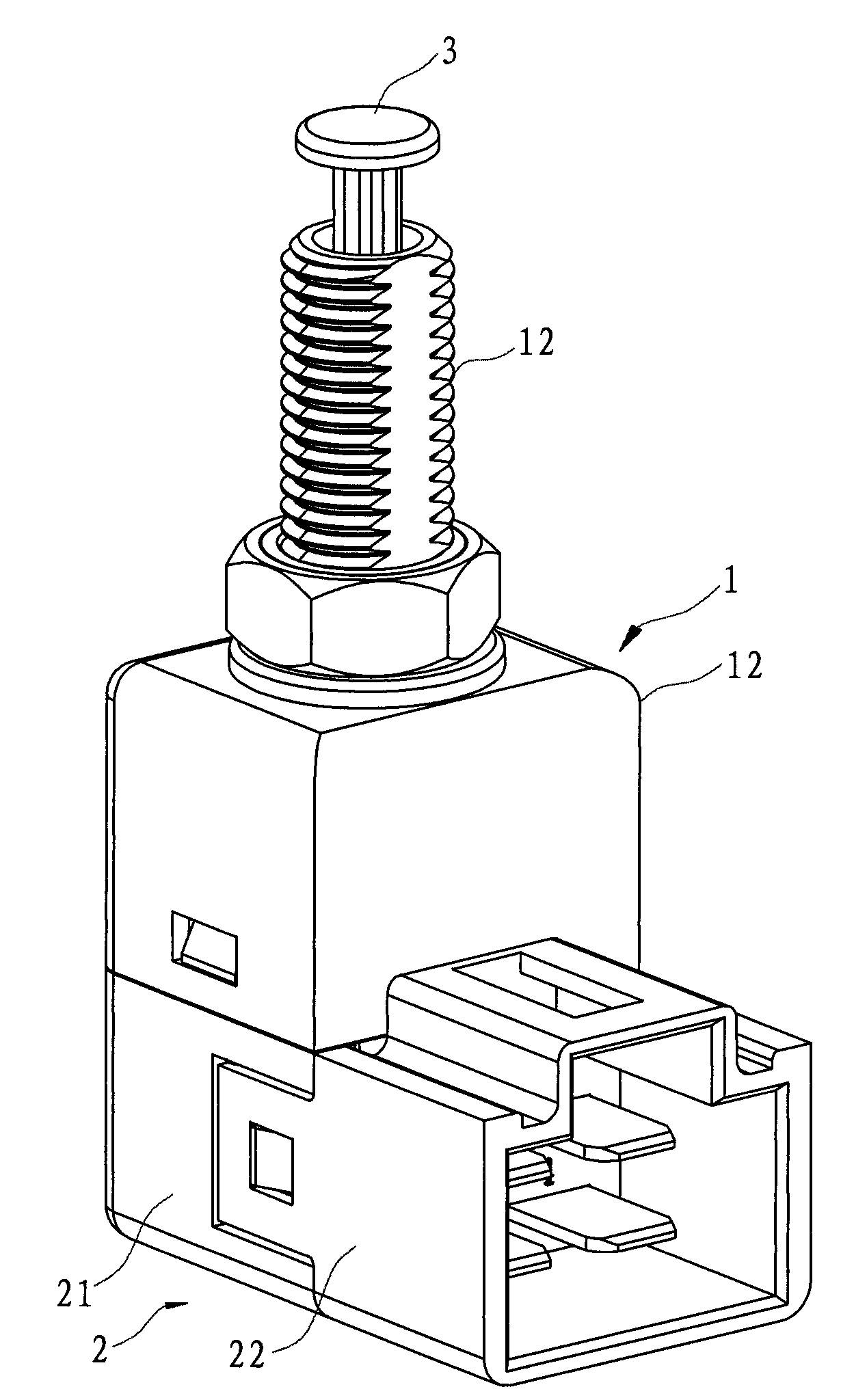 Two-way stop lamp switch