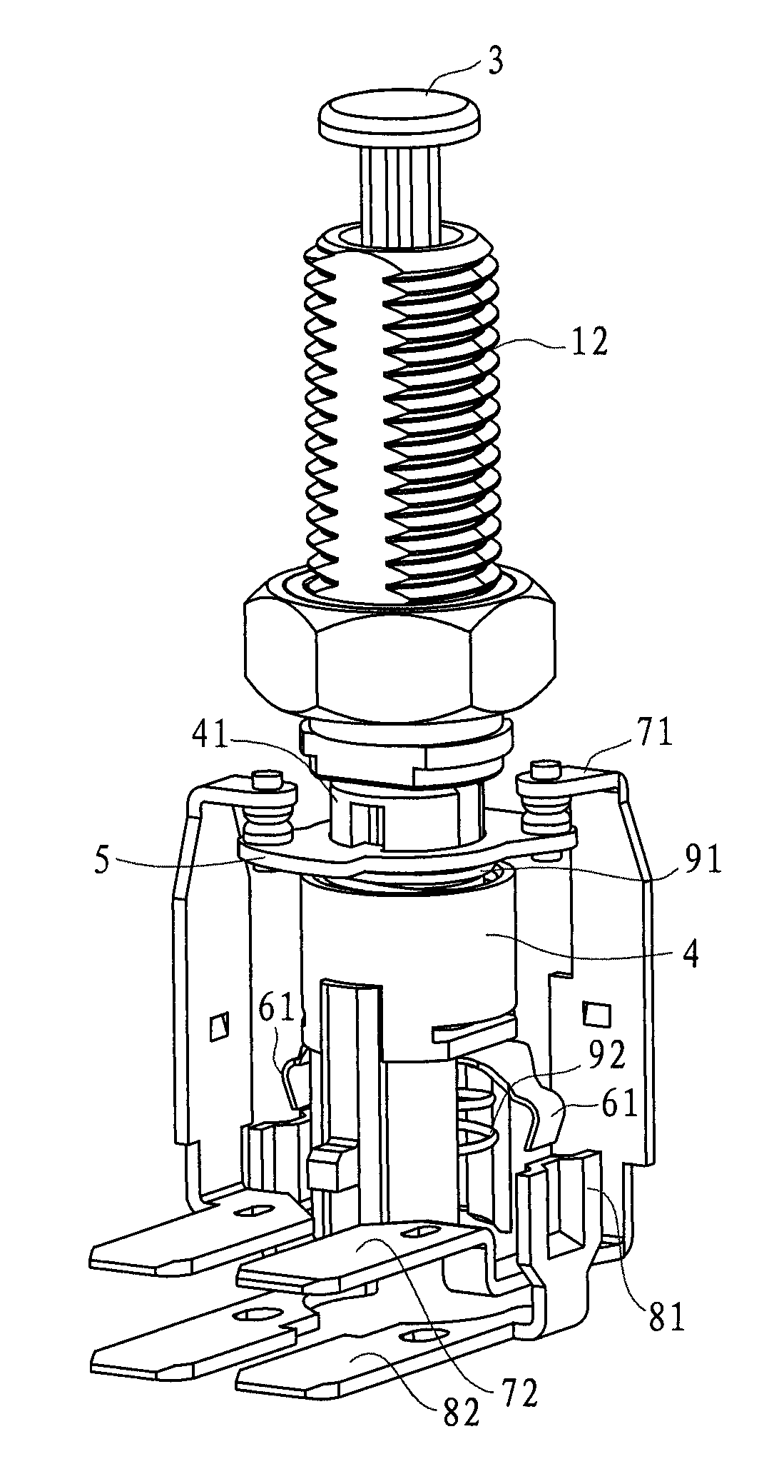 Two-way stop lamp switch